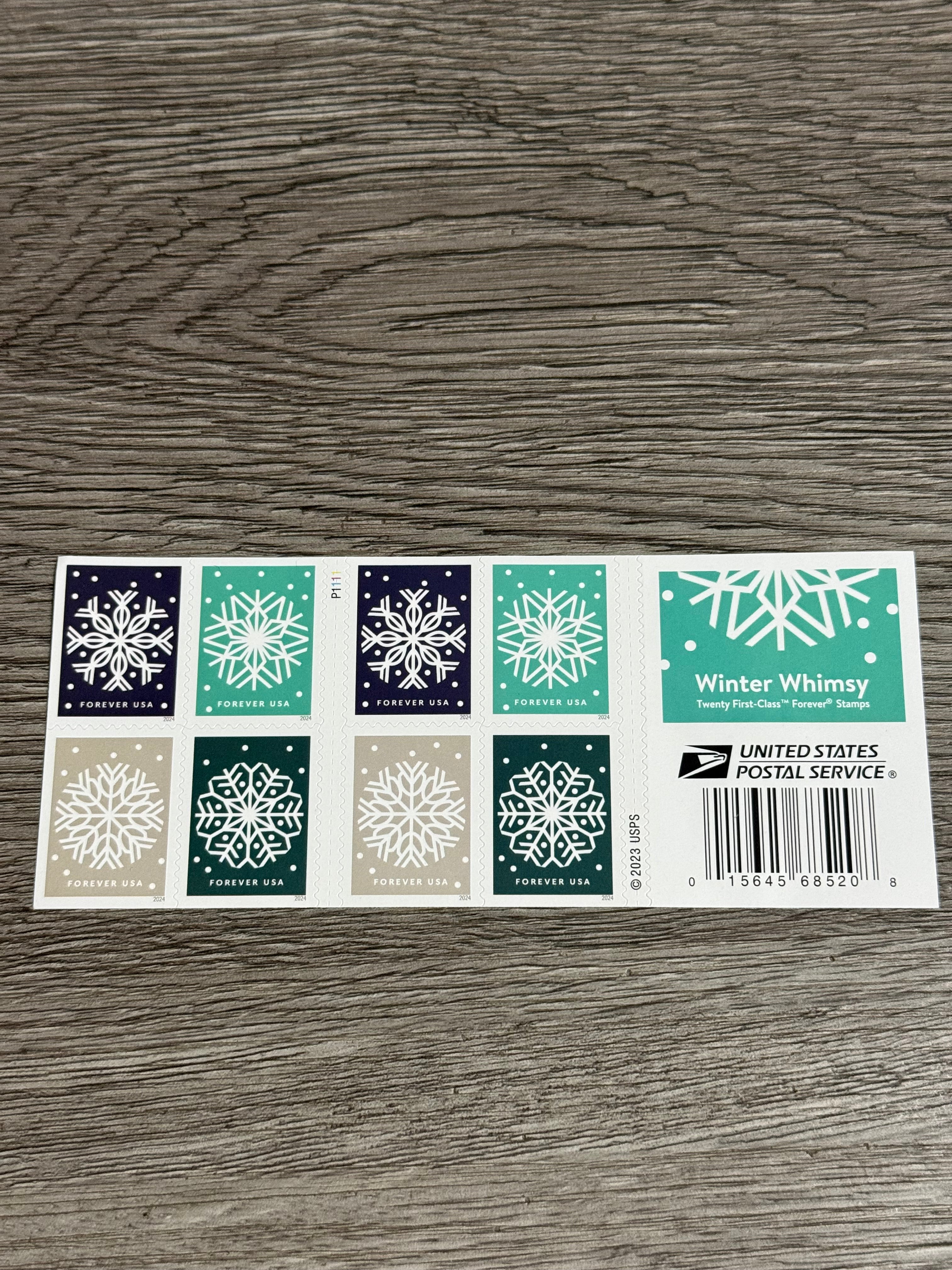 2024 First-Class Forever Stamp - Winter Whimsy: Snowflakes
